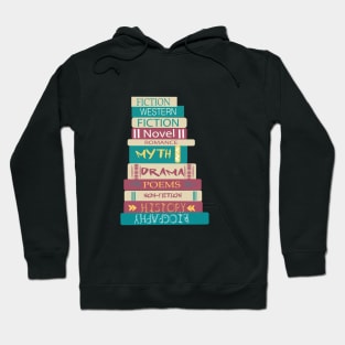 I Love books - book, books FICTION,NOVEL,math Hoodie